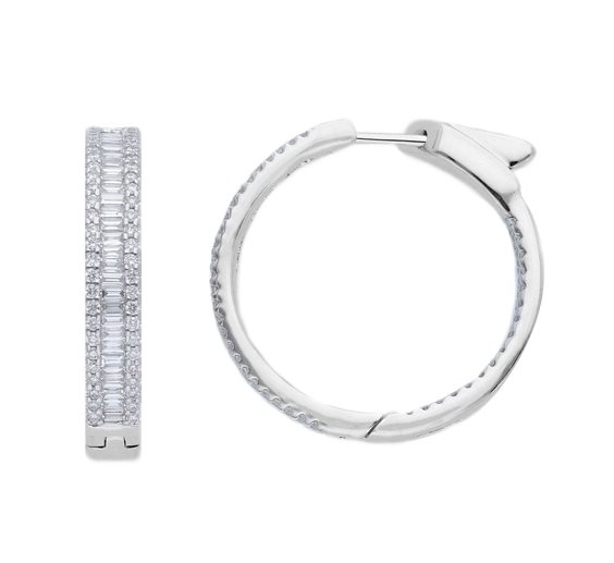 Boucles d'oreilles Babila Milano Femme in Or blanc Diamante 1.58 Ct 289388BB - 289388BB